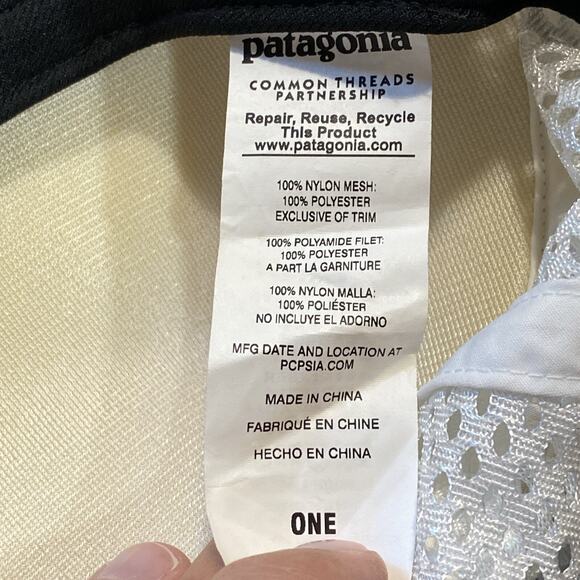 Patagonia Hat Cap Strap Back Gray Mesh Foam Aerobill Running Trucker Hike Mens - Picture 7 of 8